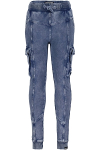 4President acid wash broek Mart denim navy